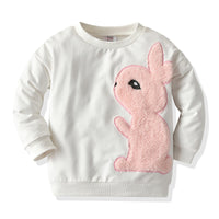 Load image into Gallery viewer, 2 Pcs Kid Girl Set Rabbit Sweatshirt &amp; Corduroy Pants Wholesale 82486720
