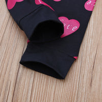 Load image into Gallery viewer, 2 Piece Baby Kid Girl Love Heart Letter Outfit Top With Pants Wholesale 43773393
