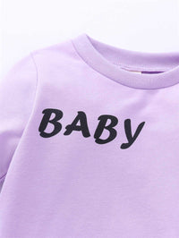Load image into Gallery viewer, 2 Pieces Set Baby Girls Letters Swearshirts And Pants Wholesale 36056849
