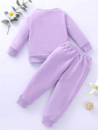 Load image into Gallery viewer, 2 Pieces Set Baby Girls Letters Swearshirts And Pants Wholesale 36056849
