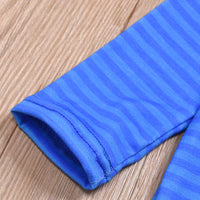 Load image into Gallery viewer, 2 Pieces Baby Boy Striped Top And Panda Tank Jumpsuit Set Wholesale 77664816
