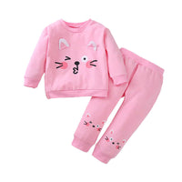 Load image into Gallery viewer, 2 Pieces Set Baby Girls Cartoon Print Tops And Pants Wholesale 89046873
