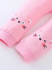 Load image into Gallery viewer, 2 Pieces Set Baby Girls Cartoon Print Tops And Pants Wholesale 89046873
