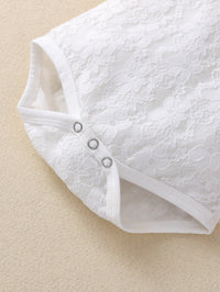 Load image into Gallery viewer, 2 Pieces Baby Girl Lace Bodysuit &amp; Shorts Set Wholesale 37634729
