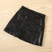 Load image into Gallery viewer, 2 Pieces Baby Girl Polka Dots Leopard Print Bodysuit With PU Skirt Set Wholesale 41532639
