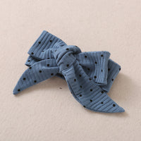 Load image into Gallery viewer, 2 Pieces Baby Girl Polka Dots Rib-Knit Bodysuit &amp; Headband Wholesale 04906712
