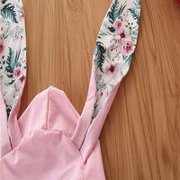 Load image into Gallery viewer, 2 Pieces Baby Girl Rabbit Ear Hooded Sweatshirt And Flower Pants Set Wholesale 98384817
