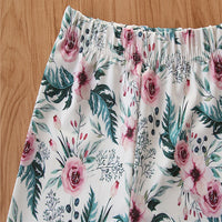 Load image into Gallery viewer, 2 Pieces Baby Girl Rabbit Ear Hooded Sweatshirt And Flower Pants Set Wholesale 98384817
