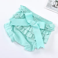 Load image into Gallery viewer, 2 Pieces Baby Girl Rainbow Beaded Top With Layered Shorts Wholesale 10104808
