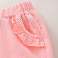 Load image into Gallery viewer, 2 Pieces Set Baby Kid Girls Expression Print Tops And Solid Color Pants Wholesale 32537006
