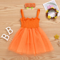 Load image into Gallery viewer, 2 Pieces Set Baby Girls Bow Dresses And Headwear Wholesale 69377477
