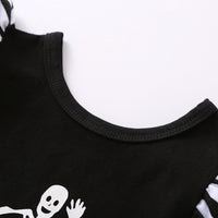 Load image into Gallery viewer, 2 Pieces Baby Girl Stripe Flutter Sleeve Bodysuit And Polka Dots Shorts Wholesale 04887246
