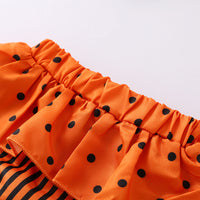 Load image into Gallery viewer, 2 Pieces Baby Girl Stripe Flutter Sleeve Bodysuit And Polka Dots Shorts Wholesale 04887246
