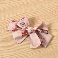 Load image into Gallery viewer, 2 Pieces Baby Girl Tie Up Floral Print Cami Bodysuit &amp; Headband Wholesale 88702402
