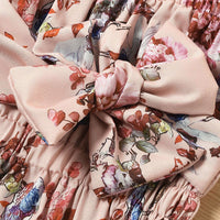 Load image into Gallery viewer, 2 Pieces Baby Girl Tie Up Floral Print Cami Bodysuit &amp; Headband Wholesale 88702402
