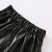 Load image into Gallery viewer, 2 Pieces Baby Kid Girl Leopard Outfit Top Matching PU Skirt Wholesale 67554801
