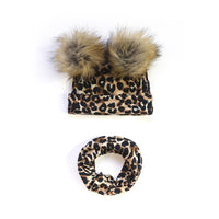Load image into Gallery viewer, 2 Pieces Baby Pom-pom Hat And Scarf Wholesale 53364994

