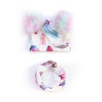 Load image into Gallery viewer, 2 Pieces Baby Pom-pom Hat And Scarf Wholesale 53364994
