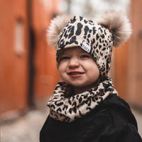 Load image into Gallery viewer, 2 Pieces Baby Pom-pom Hat And Scarf Wholesale 53364994
