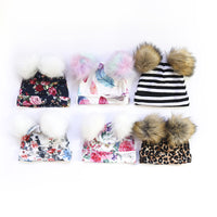 Load image into Gallery viewer, 2 Pieces Baby Pom-pom Hat And Scarf Wholesale 53364994
