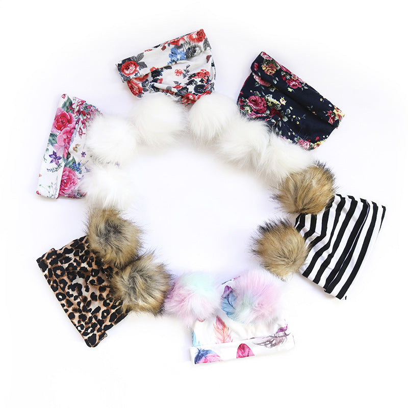 2 Pieces Baby Pom-pom Hat And Scarf Wholesale 53364994