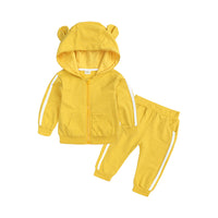 Load image into Gallery viewer, 2 Pieces Baby Sport Set Zipper Hooded Jacket &amp; Sweatpants Wholesale 79776145
