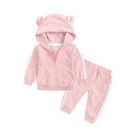 Load image into Gallery viewer, 2 Pieces Baby Sport Set Zipper Hooded Jacket &amp; Sweatpants Wholesale 79776145
