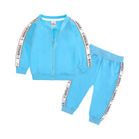 Load image into Gallery viewer, 2 Pieces Baby Sport Set Zipper Hooded Jacket &amp; Sweatpants Wholesale 79776145
