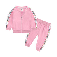 Load image into Gallery viewer, 2 Pieces Baby Sport Set Zipper Hooded Jacket &amp; Sweatpants Wholesale 79776145
