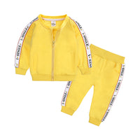 Load image into Gallery viewer, 2 Pieces Baby Sport Set Zipper Hooded Jacket &amp; Sweatpants Wholesale 79776145
