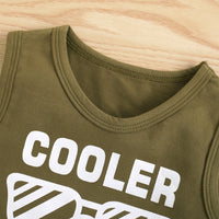Load image into Gallery viewer, 2 Pieces Baby Toddler Boy I&#39;m Always Getting Picked Up By Ladies Print Tank Top And Slant Pocket Camo Shorts Set Wholesale 53212616
