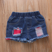 Load image into Gallery viewer, 2 Pieces Girl Boss Print Tank Top And Patched Ripped Denim Shorts Set Wholesale 77172348 第 1 个媒体（共 13 个）
