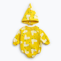 Load image into Gallery viewer, 2 Pieces Set Baby Kid Girls Boys Animals Print Rompers And Hats Wholesale 98146967
