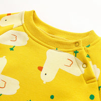 Load image into Gallery viewer, 2 Pieces Set Baby Kid Girls Boys Animals Print Rompers And Hats Wholesale 98146967
