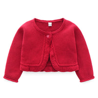 Load image into Gallery viewer, 2 Pieces Infant Toddler Girl Party Bling Stars Mesh Dress With Red Knit Cardigan Wholesale 77085698
