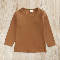 Load image into Gallery viewer, 2 Pieces Set Baby Kid Girls Boys Solid Color Muslin&amp;Ribbed Sleepwears And Pants Wholesale 63926299
