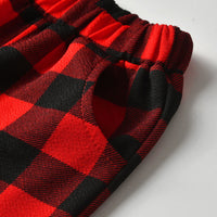 Load image into Gallery viewer, 2 Pieces Kid Girl Bear Balloon Top &amp; Plaid Pants Wholesale 61416698
