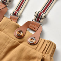 Load image into Gallery viewer, 2 Pieces Set Baby Kid Boys Dressy Checked Bow Shirts And Solid Color Pants Wholesale 01786822
