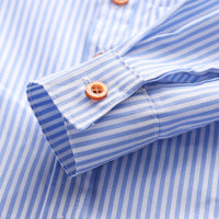 Load image into Gallery viewer, 2 Pieces Kid Boy Stripe Bowtie Shirt With Jeans Set Wholesale 53607039
