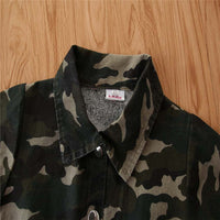 Load image into Gallery viewer, 2 Pieces Kid Girl Camouflage Set Top Matching Skirt Wholesale 12027240
