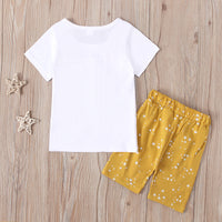 Load image into Gallery viewer, 2 Pieces Kid Girl Dog Pattern Tee And Star Shorts Set Wholesale 95322419
