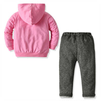 Load image into Gallery viewer, 2 Pieces Kid Girl Dream On Set Unicorn Hoodie &amp; Trousers Wholesale 12256683
