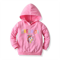 Load image into Gallery viewer, 2 Pieces Kid Girl Dream On Set Unicorn Hoodie &amp; Trousers Wholesale 12256683
