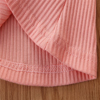 Load image into Gallery viewer, 2 Pieces Kid Girl Flutter Sleeev Turtle Neck Top Matching Flared Pants Set Wholesale 06874764
