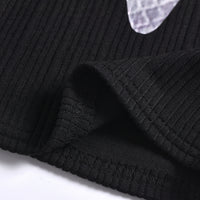 Load image into Gallery viewer, 2 Pieces Set Baby Kid Girls Muslin&amp;Ribbed Print T-Shirts And Solid Color Skirts Wholesale 04067454
