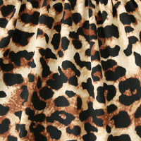 Load image into Gallery viewer, 2 Pieces Kid Girl Leopard Set Flared Sleeve Top Matching Jeans Wholesale 33343352
