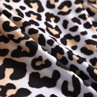 Load image into Gallery viewer, 2 Pieces Set Baby Kid Girls Leopard Print Tops And Solid Color Skirts Wholesale 27747450
