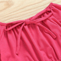 Load image into Gallery viewer, 2 Pieces Set Baby Kid Girls Solid Color Tops And Skirts Wholesale 29427480
