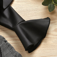 Load image into Gallery viewer, 2 Pieces Set Baby Kid Girls Solid Color Tops And Checked Pants Wholesale 05257484
