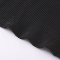 Load image into Gallery viewer, 2 Pieces Set Baby Kid Girls Solid Color Muslin&amp;Ribbed Tops Leopard And Bow Skirts Wholesale 60637411
